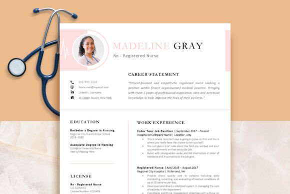 Download Registered Nurse Resume Template - Premium Resources